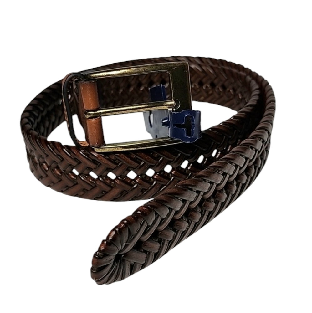 SADDLEBRED SIZE 32/80 CASUAL BROWN FAUX LEATHER BELT NEW